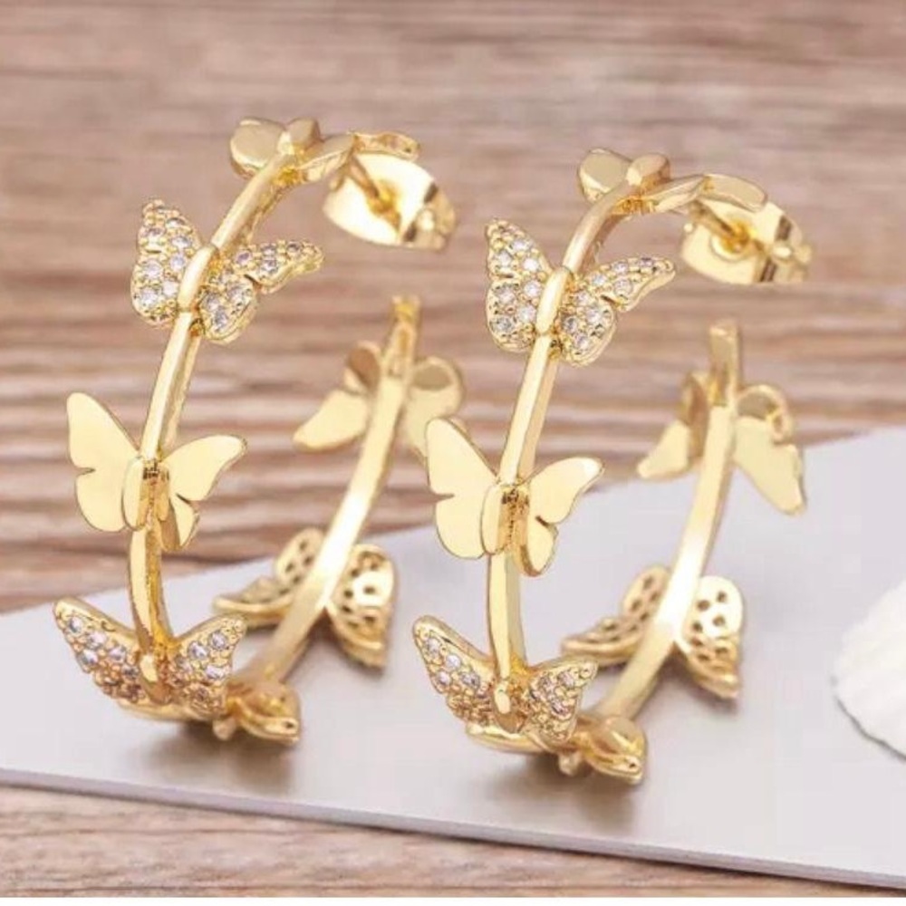 hoop earrings